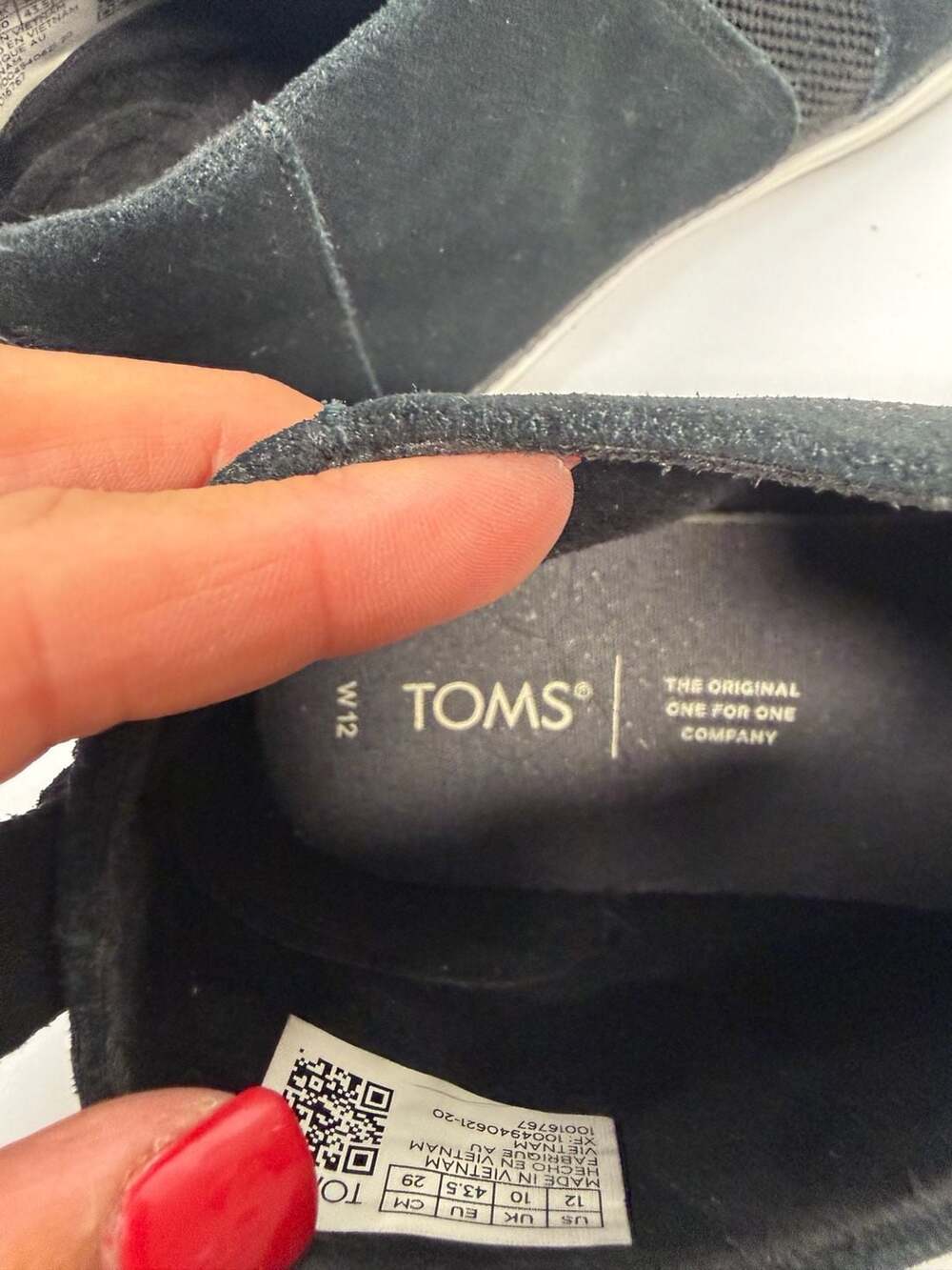 Toms Men’s Bryce Black Leather Suede Pull On Rounded Toe Low Top Fashion Sneaker - Picture 5 of 6